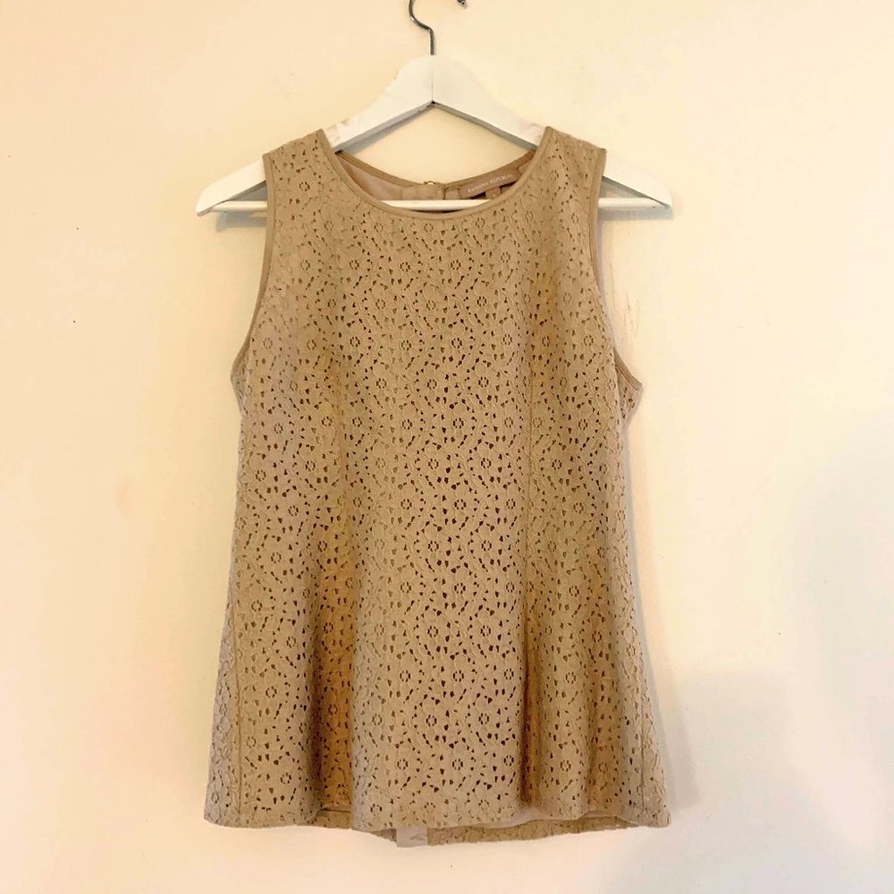 Banana Republic Tan Lace Tank Top 6